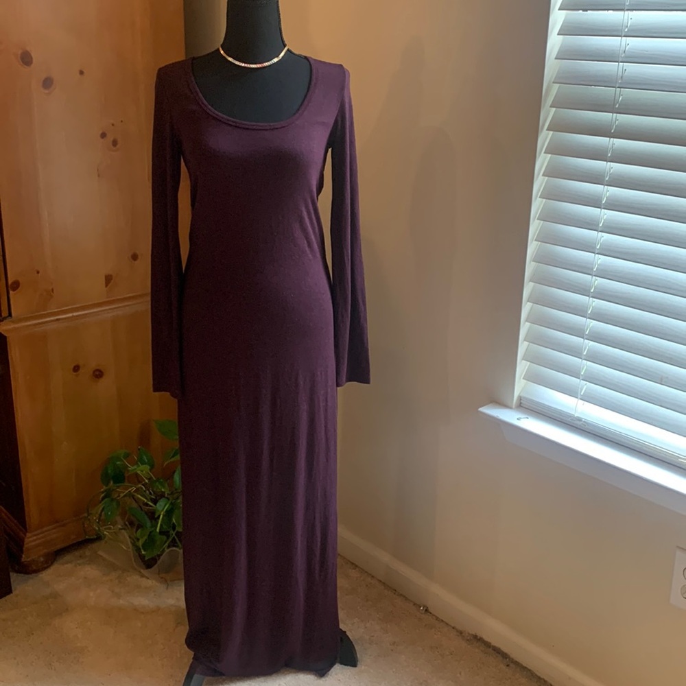 🌹VINTAGE red 23 • Stylish Long Sleeve Body - Con  Soft Marion Maxi Dress •